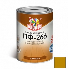 Эмаль Olecolor ПФ-266 желто-коричневый 2.7кг